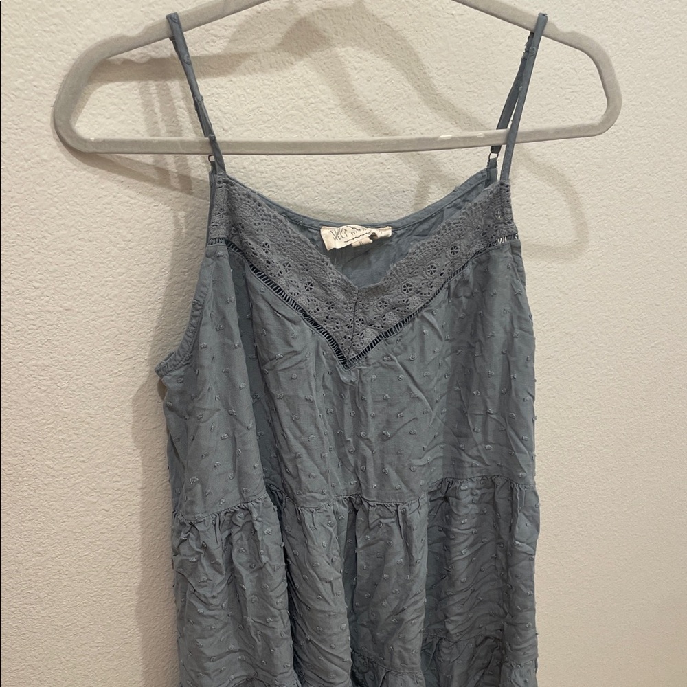 Sweet Wanderer Blue Mini Dress